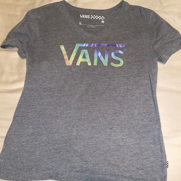 Vans Tops - Vans grey v-neck tie dye letters Vans Tops - Vans grey v-neck tie dye letters